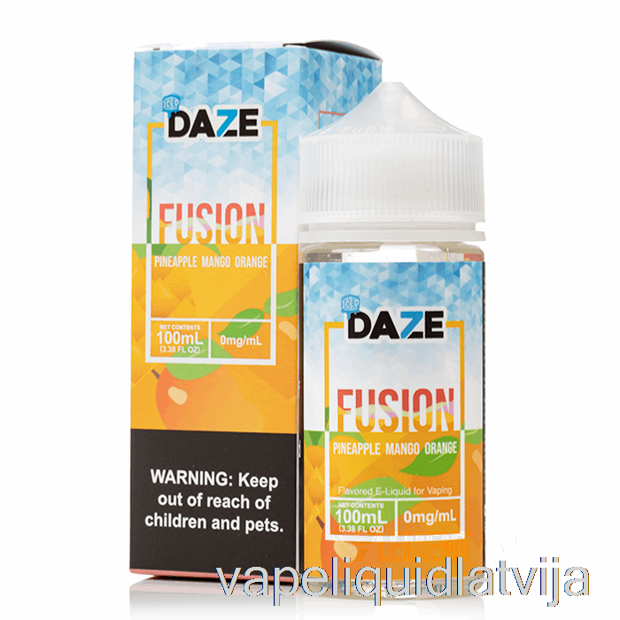 Ledus Ananāsu Mango Apelsīns - 7 Daze Fusion - 100ml 0mg Vape šķidrums